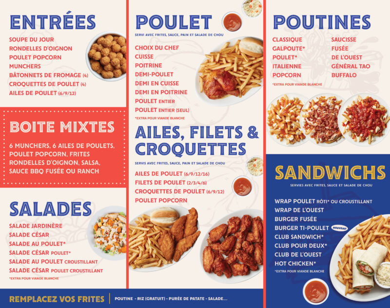 Levi Menu Fusée Menu Livraison Lévis – Restaurant La Fusée Québec – YBSQIM